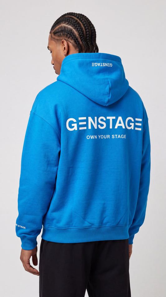 Men Core Street Electric Blue Hoodie
