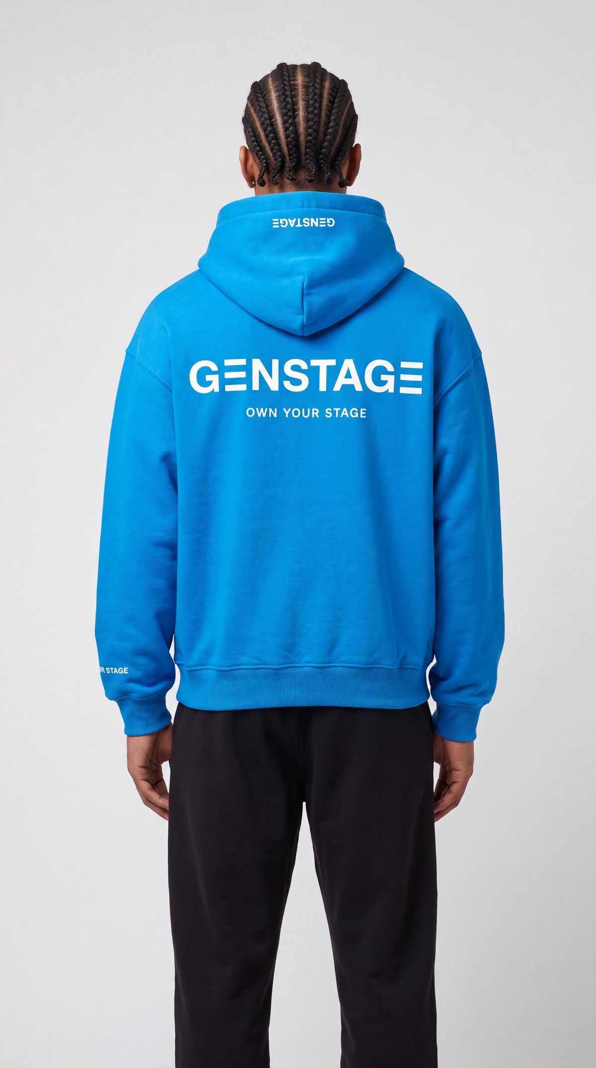 Men Core Street Electric Blue Hoodie